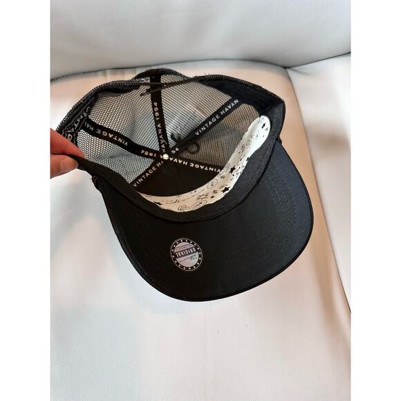 VINTAGE HAVANA Black Trucker Hat Women's Mesh Adjustable NEW - Picture 4 of 4